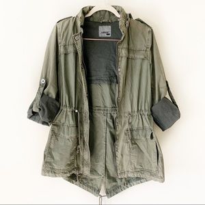 levi's hooded utility jacket women's